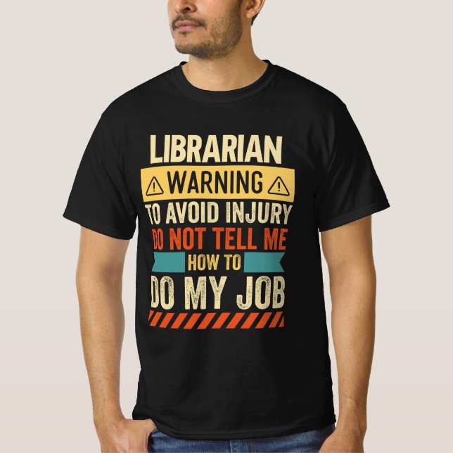 Camiseta Aviso bibliotecario (Anverso)