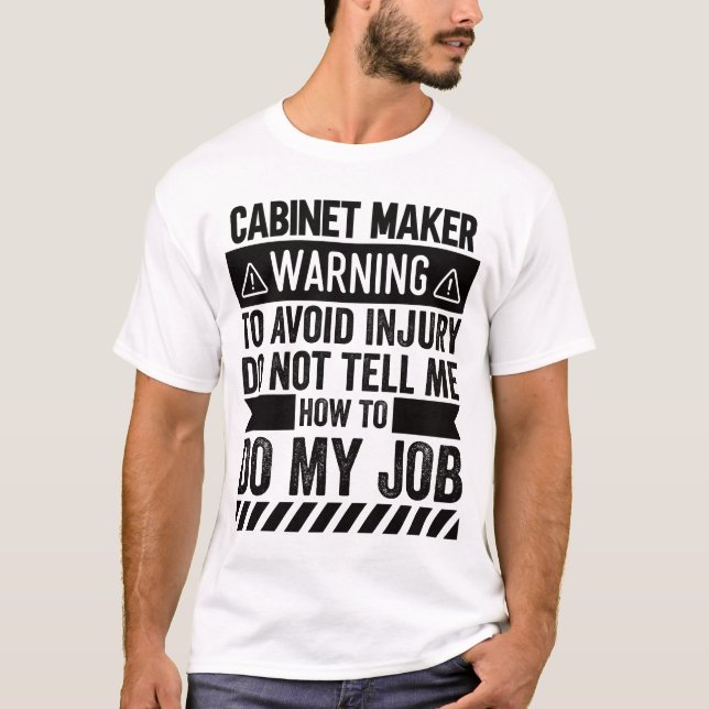 Camiseta Aviso de administrador de gabinetes (Anverso)