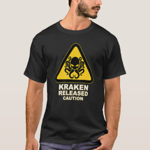 Camiseta Aviso de advertencia de Cthulhu Kraken