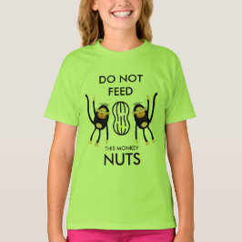 Camiseta Aviso de alergia a las nueces de niños