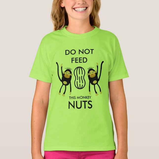 Camiseta Aviso de alergia a las nueces de niños (Anverso)