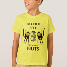 Camiseta Aviso de alergia a las nueces de niños
