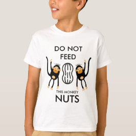 Camiseta Aviso de alergia a las nueces de niños