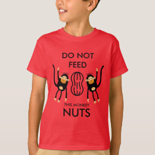 Camiseta Aviso de alergia a las nueces de niños
