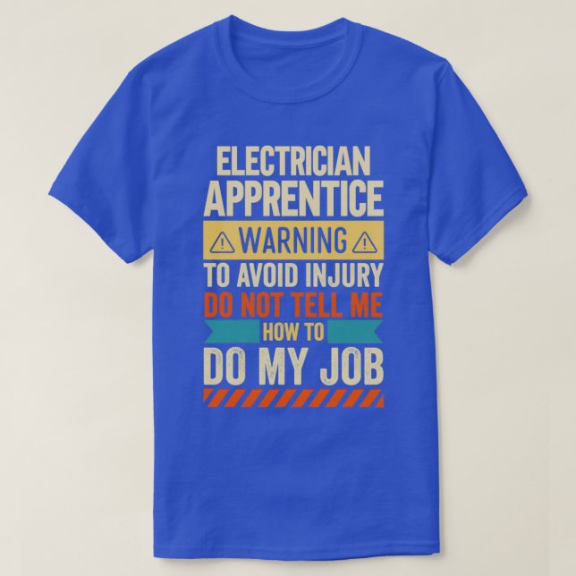 Camiseta Aviso de aprendiz eléctricoTShirt (Diseño del anverso)