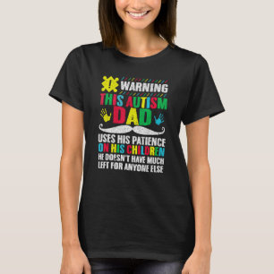 Camiseta Aviso de autismo papá Conciencia autista papá Sopo