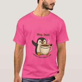 Camiseta Aviso de café pingüino