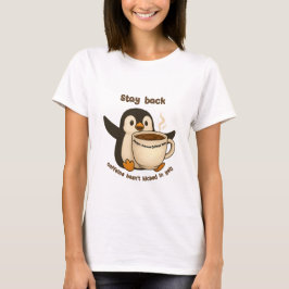 Camiseta Aviso de café pingüino