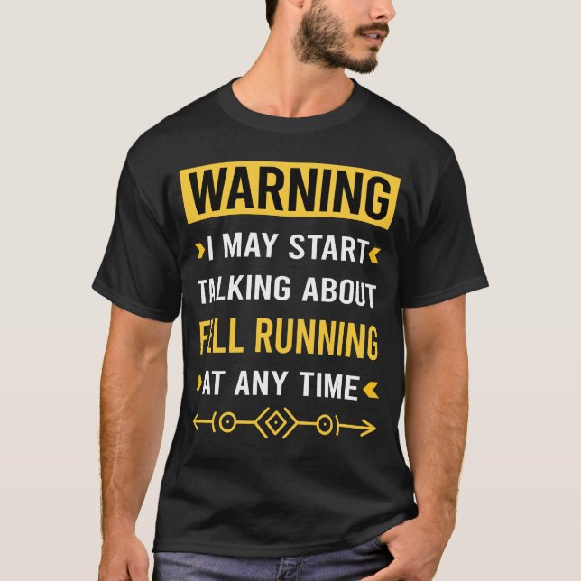 Camiseta Aviso de caída corriendo Hill Runner (Anverso)
