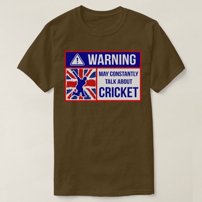 Camiseta Aviso de Cricket1 (Diseño del anverso)
