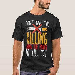 Camiseta Aviso de fumar cigarrillo de la promoción de la lu