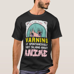 Camiseta Aviso de Gótico estético anime lindo manga japonés