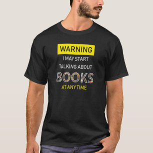 Camiseta Aviso de gusano de biblioteca Lectura de libros pa