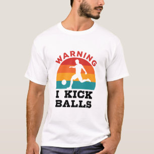 Camiseta Aviso de Kickball sobre las pelotas de Kickball