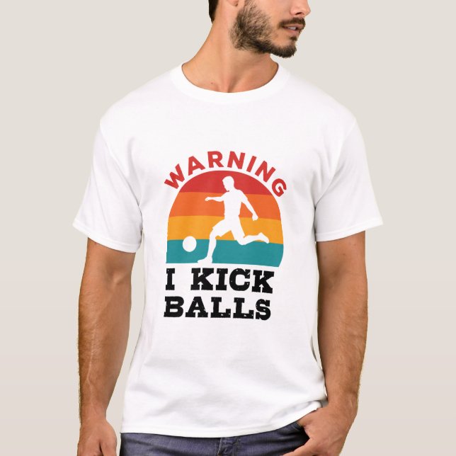 Camiseta Aviso de Kickball sobre las pelotas de Kickball (Anverso)