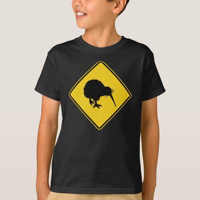 Camiseta Aviso de Kiwi (Anverso)