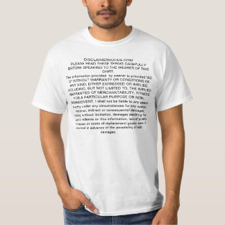 Camiseta aviso de la negación para el desgaste general a