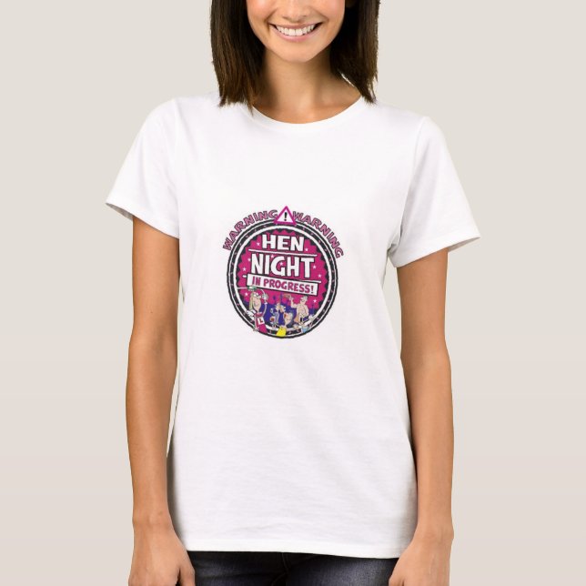 Camiseta Aviso De La Noche En Curso (Anverso)