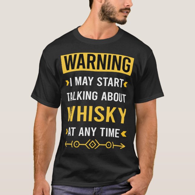 Camiseta Aviso de la prueba de Whisky Whiskey (Anverso)