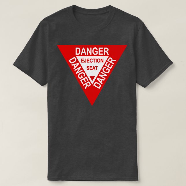 Camiseta Aviso de los asientos de eyección 2 (Diseño del anverso)