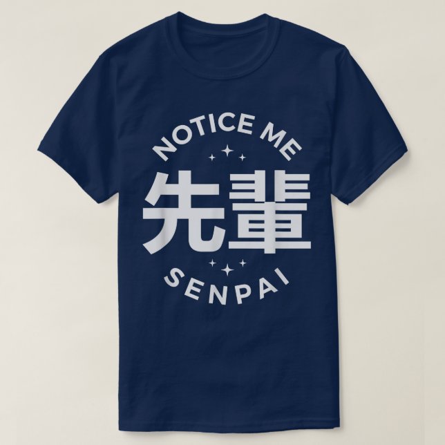 Camiseta Aviso de mi Senpai (Diseño del anverso)