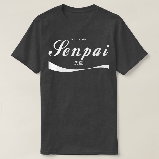 Camiseta Aviso de mi Senpai (Diseño del anverso)