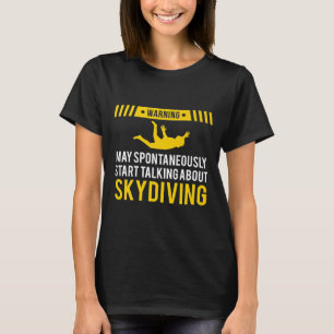 Camiseta Aviso de paracaidismo ascensional S Hombres deport