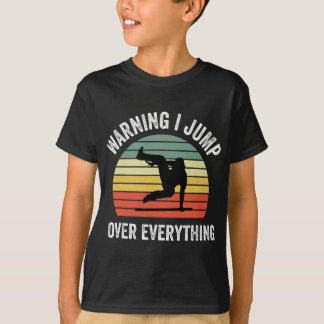 Camiseta Aviso de Parkour Parkour gratis salto sobre E