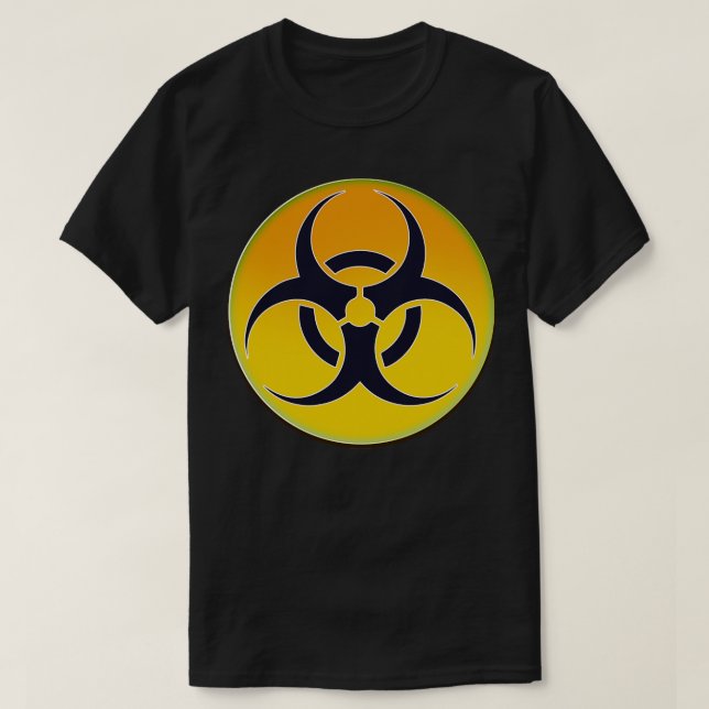 Camiseta Aviso de peligro biológico (Diseño del anverso)