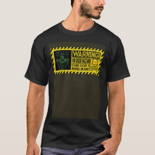 Camiseta Aviso de peligro para el usuario de VR Videojuego