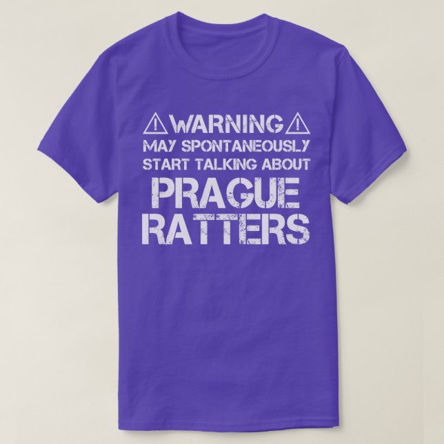 Camiseta Aviso de Praga Ratter (Diseño del anverso)