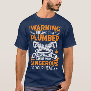 Camiseta Aviso De Que Pertenezco A Una Esposa De Plomero Gi
