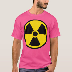 Camiseta Aviso de radiación sobre el Rótulo nuclear de Cher