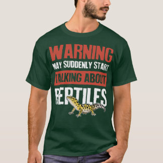 Camiseta Aviso De Repente Hablando De Reptiles