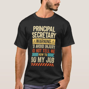 Camiseta Aviso de Secretario Principal