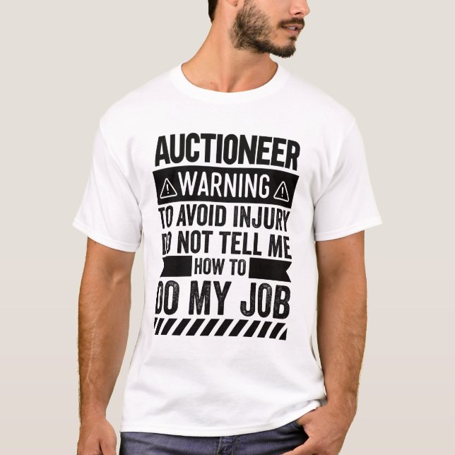 Camiseta Aviso de subastador (Anverso)