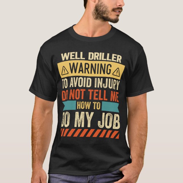 Camiseta Aviso de taladro (Anverso)