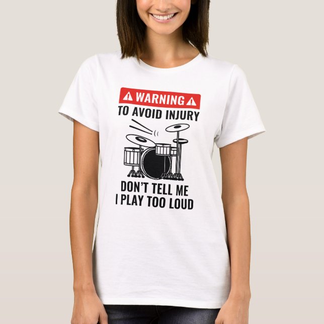 Camiseta Aviso de tambor (Anverso)