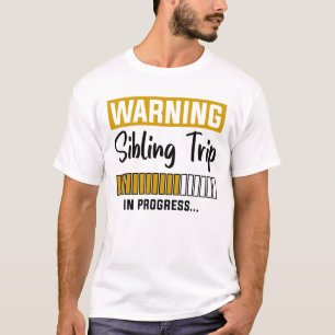 Camiseta Aviso de viaje de hermanos en curso