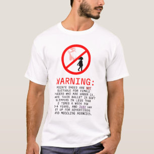 Camiseta Aviso de zapatos punteros