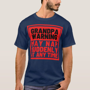 Camiseta Aviso del abuelo puede caer repentinamente en cual