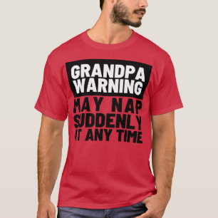 Camiseta Aviso del abuelo puede caer repentinamente en cual