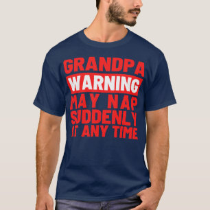 Camiseta Aviso del abuelo puede caer repentinamente en cual