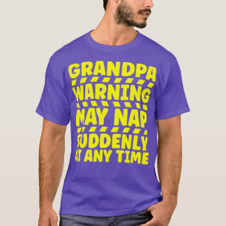 Camiseta Aviso del abuelo puede durar repentinamente en cua