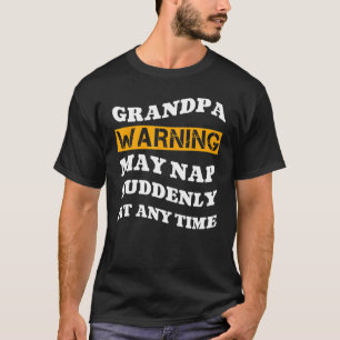 Camiseta Aviso del abuelo puede durar repentinamente en cua