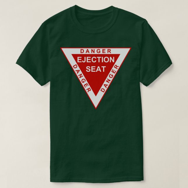 Camiseta Aviso del asiento de eyección (Diseño del anverso)