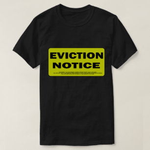Camiseta aviso del desahucio para el enemigo t