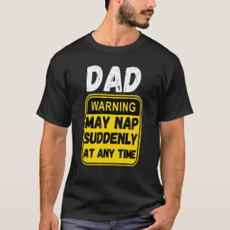 Camiseta Aviso del Día del Padre de los hombres puede durar