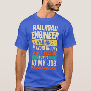 Camiseta Aviso del ingeniero ferroviario 2