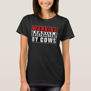 Camiseta Aviso Distraído Fácilmente Por El Agricultor De Ci